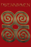 Dwennimmen: Ram's Horns Gold Adinkra Red Softcover Note Book Diary Lined Writing Journal Notebook 100 Cream Pages Ghanaian Asante Humility & Strength Ghana Africa African Symbols