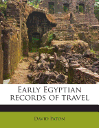 Early Egyptian Records of Travel