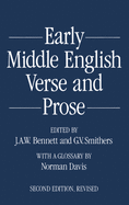 Early Middle English verse and prose