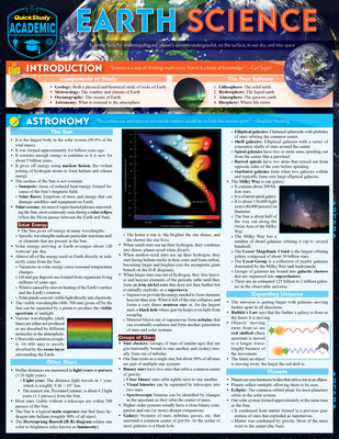 Earth Science: A Quickstudy Laminated Reference Guide - Miskevich, Frank, PhD