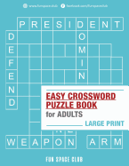 Easy Crossword Puzzle Books for Adults Large Print: Crossword Easy Puzzle Books