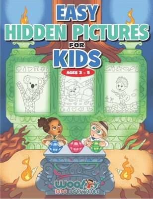 Easy Hidden Pictures for Kids Ages 3-5: A First Preschool Puzzle Book of Object Recognition (Preschool Kids Learn and Have Fun Too) - Woo! Jr Kids Activities