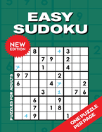 Easy sudoku puzzles for seniors: Big print, one puzzle per page