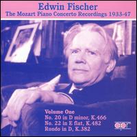 Edwin Fischer Mozart Piano Concertos Vol.1 - Edwin Fischer (piano); London Philharmonic Orchestra