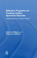 Effective Programs for Treating Autism Spectrum Disorder: Applied Behavior Analysis Models