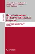 Electronic Government and the Information Systems Perspective: 14th International Conference, Egovis 2025, Bangkok, Thailand, August 25-27, 2025, Proceedings