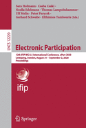 Electronic Participation: 12th Ifip Wg 8.5 International Conference, Epart 2020, Linkping, Sweden, August 31 - September 2, 2020, Proceedings