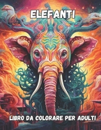 elefanti Libro colorare per adulti