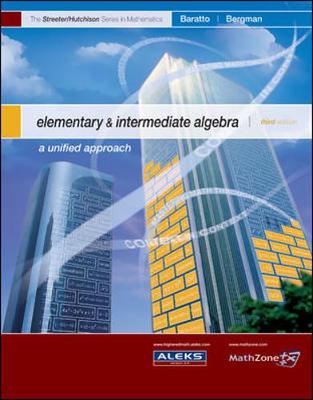 Elementary and Intermediate Algebra (MP) - Hutchison, Donald, and Baratto, Stefan, and Bergman, Barry