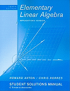 Elementary Linear Algebra Applications Version Student Solution Manual