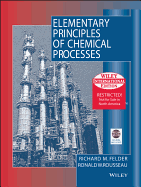 Elementary Principles of Chemical Processes 3E WIE