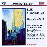 Elie Siegmeister: Piano Music - Kenneth Boulton (piano)