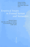 Empirical Issues in Formal Syntax and Semantics: Selected Papers from the Colloque de Syntaxe et de Semantique de Paris (CSSP 1995)