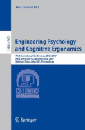 Engineering Psychology and Cognitive Ergonomics: 7th International Conference, Epce 2007, Held as Part of Hci International 2007, Beijing, China, July 22-27, 2007, Proceedings
