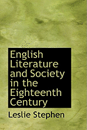 English Literature and Society in the Eighteenth Century