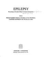 Epilepsy: Proceedings of the Hans Berger Centenary Symposium