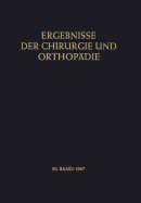 Ergebnisse Der Chirurgie Und Orthopdie