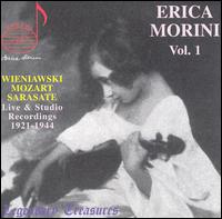 Erica Morini Vol.1 - Erica Morini (piano); Erica Morini (violin); Louis Kentner (piano); Max Lanner (piano); Michael Raucheisen (piano);...