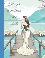 Esbo?o de mulheres para colorir