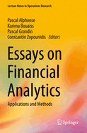 Essays on Financial Analytics: Applications and Methods