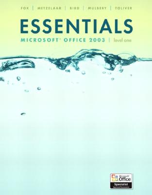 Essentials: Microsoft Access 2003,  Level 1 - Toliver, Pamela R.