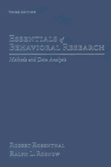 Essentials of Behavioral Research: Methods and Data Analysis - Rosenthal, Robert, Dr., and Rosnow, Ralph L