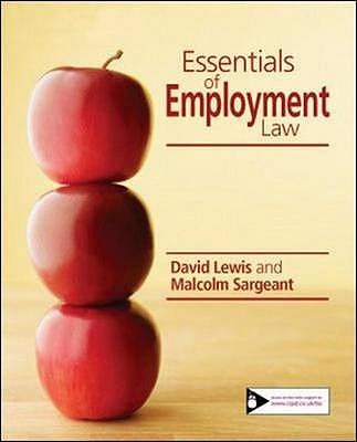 Essentials of Employment Law - Lewis, David, and Sargeant, Malcolm
