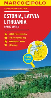 Estonia, Latvia, Lithuania Marco Polo Map (Baltic States) - Marco Polo Travel Publilshing