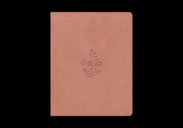 ESV Single Column Journaling Bible (Trutone, Blush Rose, Wildflower Design)
