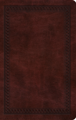 ESV Thinline Bible, Red Letter (Trutone, Mahogany, Border Design) - 