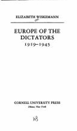 Europe of the Dictators, 1919-1945 - Wiskemann, Elizabeth