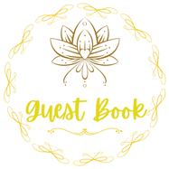 Evening Awl Guest Book Any Occasions Book White and Gold Design