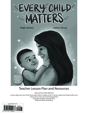 Every Child Matters Teacher Lesson Plan - Webstad, Phyllis, and Harvey, Karlene (Illustrator)