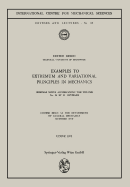 Examples to Extremum and Variational Principles in Mechanics: Course Held at the Department of General Mechanics October 1970