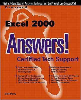 Excel 2000 Answers! - Perry, Gail