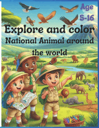 Explore and color: National Animal around the world