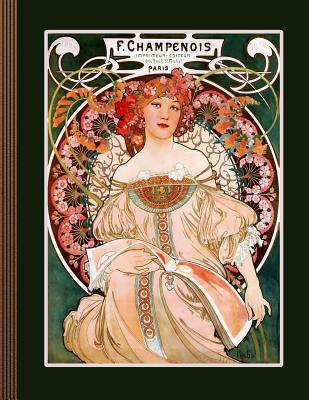 F. Champenois Paris: Journal (Large) - Ruled Lined Paper Writing and Journaling Book - Vintage Art Nouveau Alphonse Mucha - Vintage Notebook Journals, Stylesyndikat