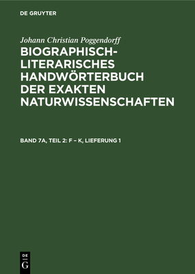 F - K, Lieferung 1 - Zaunick, Rudolf (Editor), and Sali?, Hans (Editor), and K?hn, Heidi (Editor)