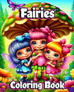 Fairies Coloring Book: For Kids with Mythical Fantasy Fairy Tale Designs and Beautiful Flowers pages