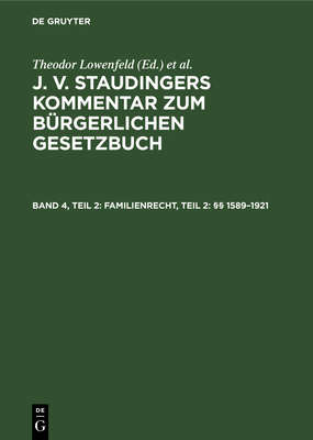 Familienrecht, Teil 2:  1589-1921 - Engelmann, Theodor (Editor)