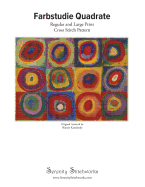 Farbstudie Quadrate Cross Stitch Pattern - Kandinsky: Regular and Large Print Cross Stitch Pattern