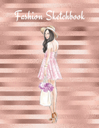 Fashion Sketchbook: The Book for Sketching Your Artistic Fashion Design Ideas. Including 2 Women Line Shapes (Silhouettes) to Help You Sketch. Draw Your Inspiration and Passion. 122 pages