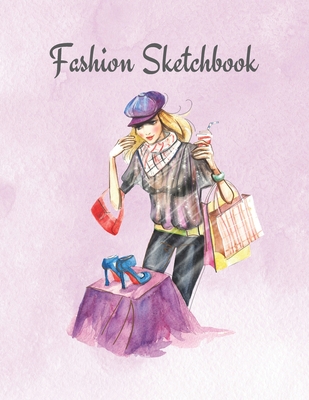 Fashion Sketchbook: The Book for Sketching Your Artistic Fashion Design Ideas. Including 2 Women Line Shapes to Help You Sketch. Draw Your Inspiration and Passion. 122 pages - The Prints You Want