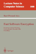 Fast Software Encryption: Second International Workshop, Leuven, Belgium, December 14-16, 1994. Proceedings - Preneel, Bart (Editor)