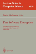 Fast Software Encryption: Third International Workshop, Cambridge, Uk, February 21 - 23, 1996. Proceedings