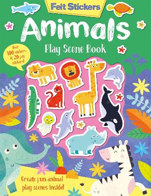 Felt Stickers Animals Play Scene Book - Elliot, Kit