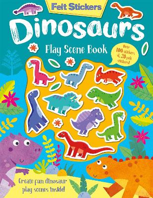 Felt Stickers Dinosaur Play Scene Book - Elliot, Kit