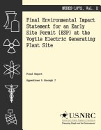 Final Environmental Impact Statement for an Early Site Permit at the Vogtle Electric Generating Plant Site