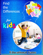 Find The Differences Educational Game For Kids: Search and find the different challenging games for a children's activity book. Wonderful activity book for kids to relax and develop research skills.