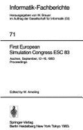 First European Simulation Congress Esc '83: Aachen, September 12-16, 1983. Proceedings